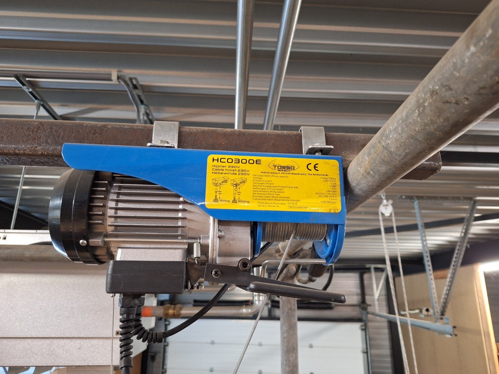 Takel MW 150 - Elektrische lier, Ophalen, Zo goed als nieuw, Elektrisch