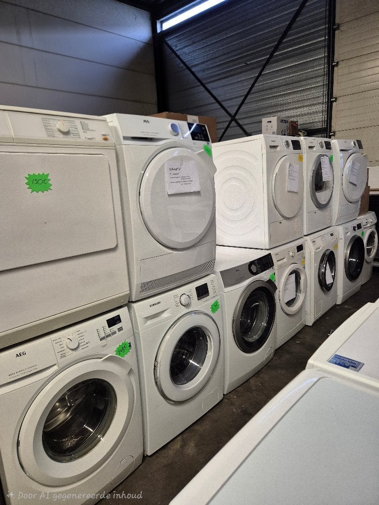 Diverse wasmachines en drogers - Grote voorraad, Ophalen, Refurbished, Voorlader, Info@twowitgoed.nl