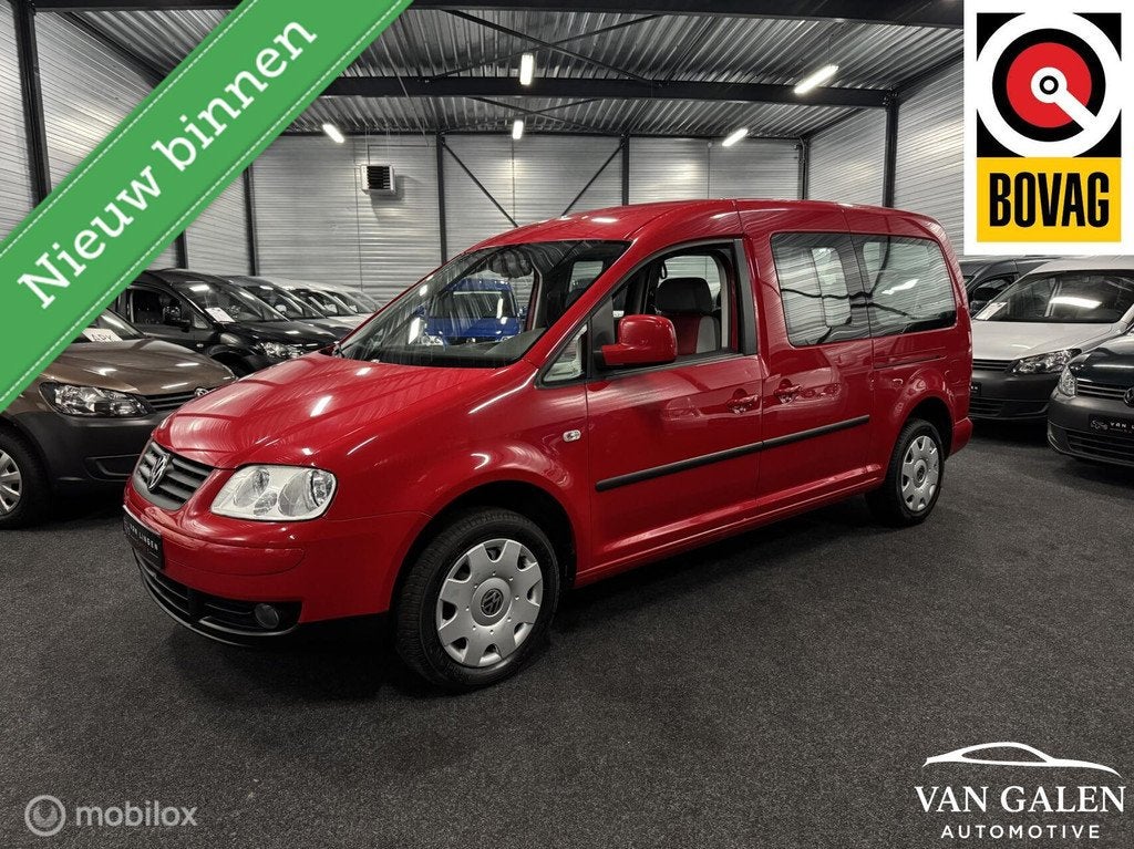 Volkswagen Caddy Maxi 1.6 Comfortline 7p Camping Apk Nieuw, Auto's, Voorwielaandrijving, 12 maanden, Gebruikt, 4 cilinders