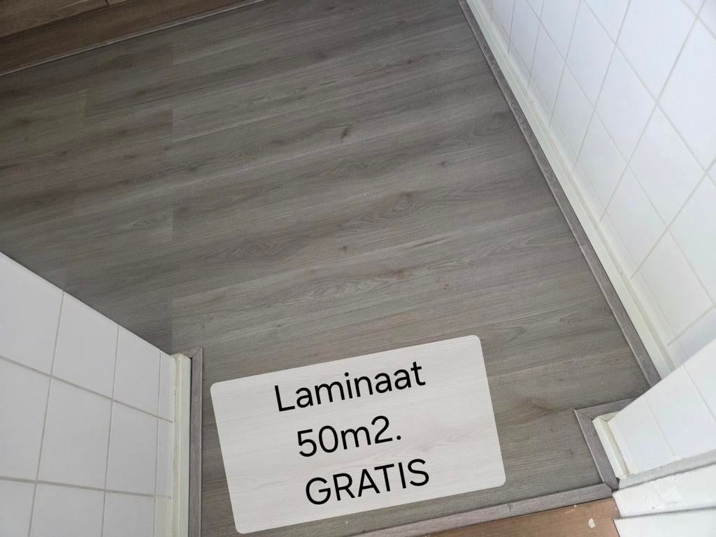 GRATIS laminaat 50m2!, Verzenden, Gebruikt, Laminaat