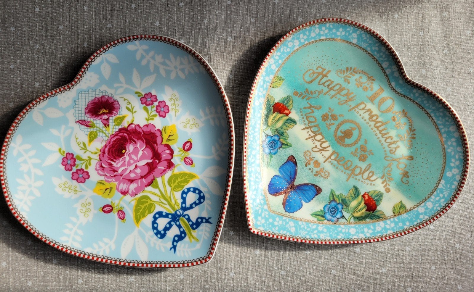 Pip Studio 2 harten borden blauw , groot nieuw, Ophalen of Verzenden, Blauw, Overige materialen