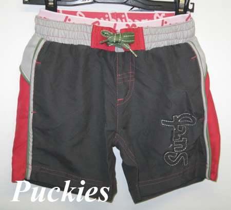 Exit zwemshort grijs/rood maat 116 NIEUW (8381) a, Kinderen en Baby's, Kinderkleding | Maat 116, Ophalen of Verzenden, Jongen