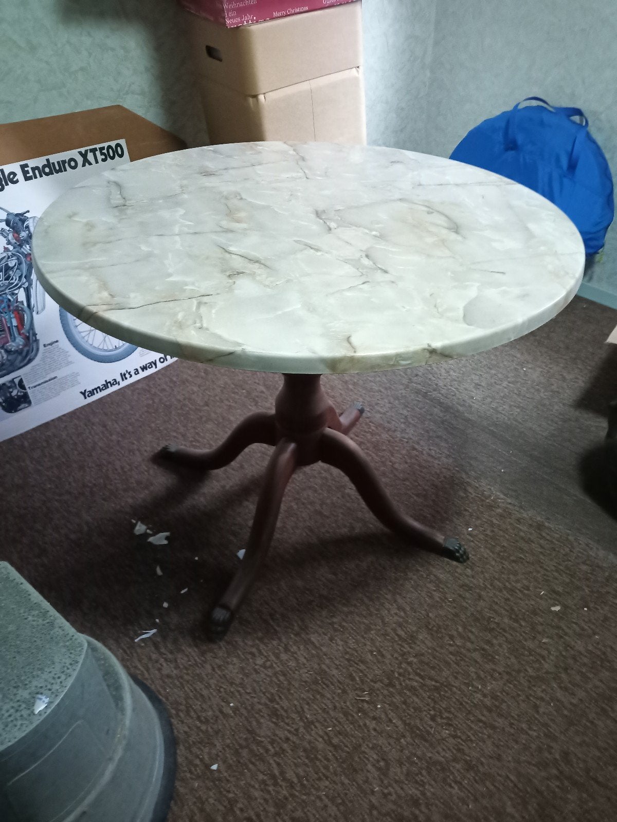 bijzettafel  75cm bovenkant blad, Huis en Inrichting, Ophalen, Rond, Minder dan 55 cm, 60 cm of meer