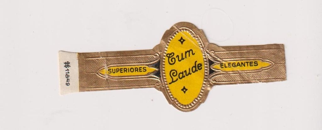 sigarenbanden - CUM LAUDE, Ophalen of Verzenden, Zo goed als nieuw, Sigarenbandjes