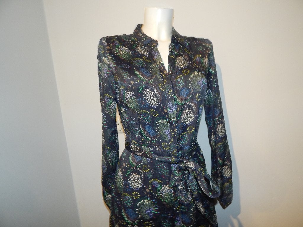 POM Amsterdam x katja door knoop jurk boeket print 38, Maat 38/40 (M), Overige kleuren, Verzenden, Gedragen