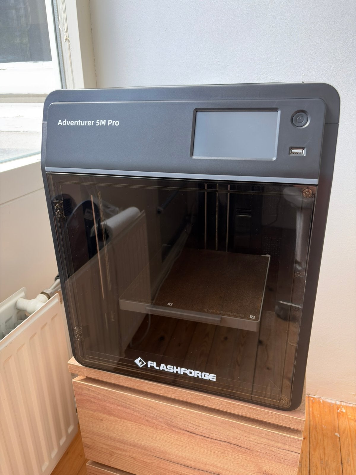 FlashForge Adventurer 5M Pro + extra buildplates, nozzles, Computers en Software, 3D Printers, Gebruikt, Filament, Ingebouwde Wi-Fi