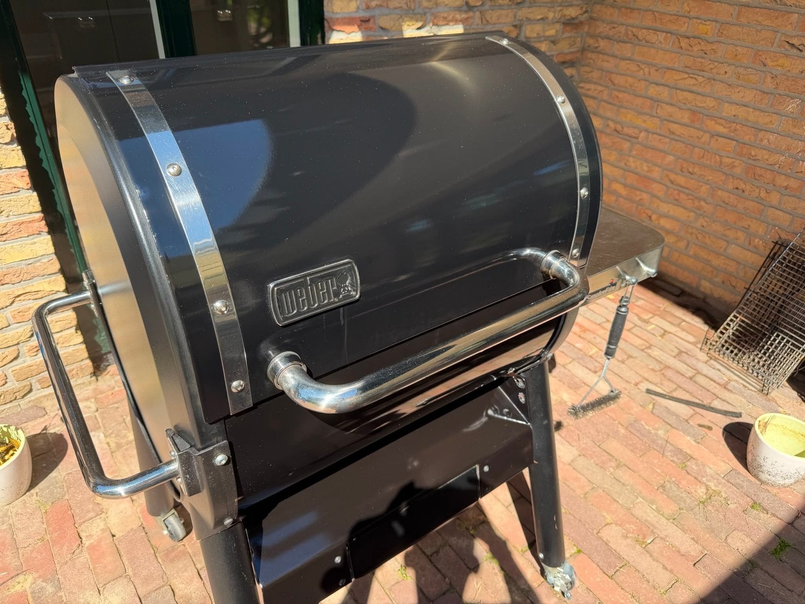 Weber SmokeFire EX4 GBS Houtskool Pellet Grill BBQ, Ophalen, Gebruikt