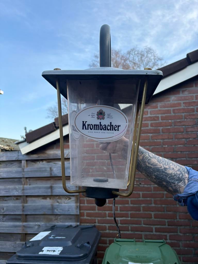 Krombacher lamp voor buiten, Ophalen, Zo goed als nieuw