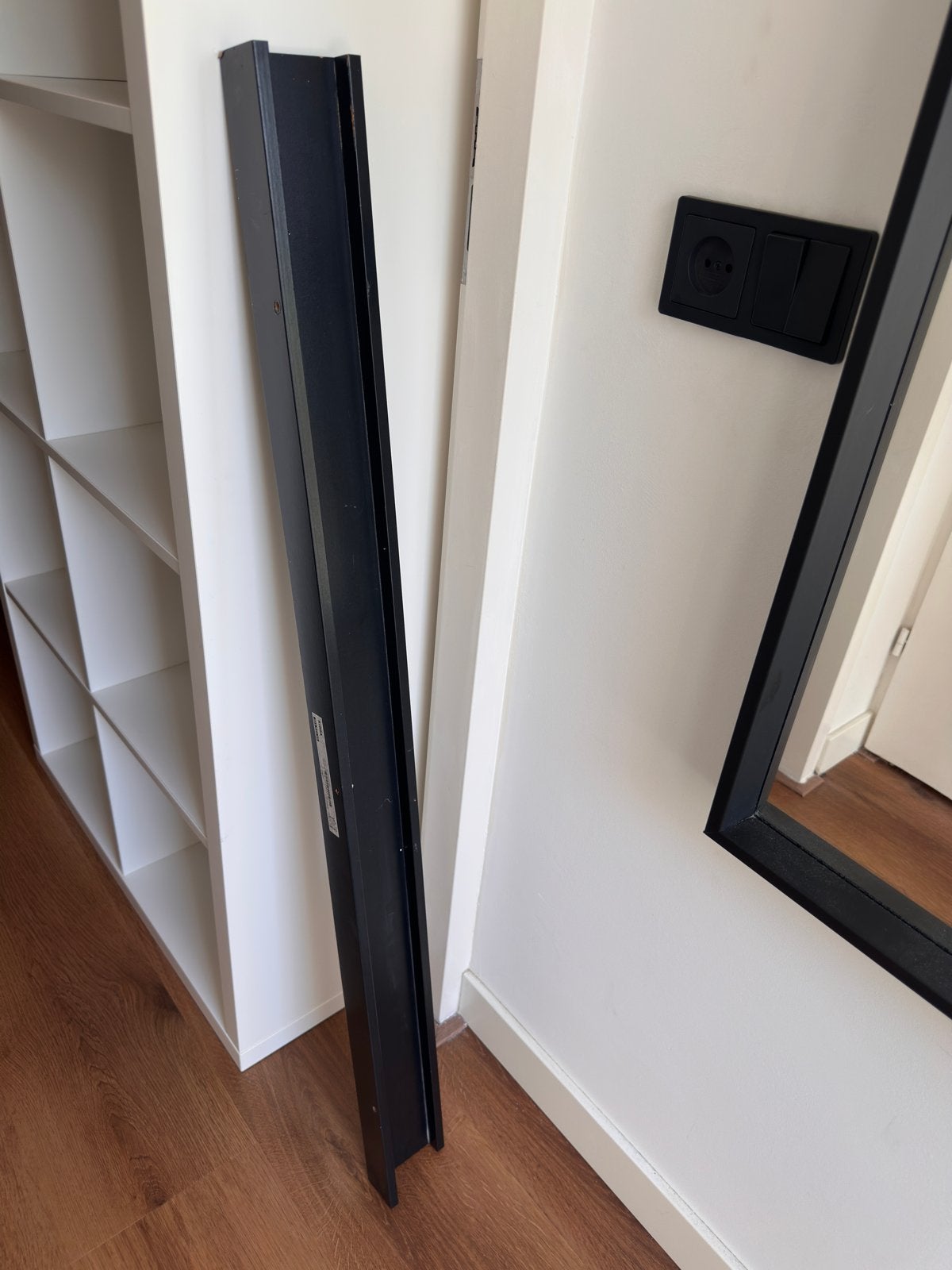 IKEA RIBBA fotoplank - Zwart, 115 cm, Ophalen, Gebruikt, Fotolijst, Hout