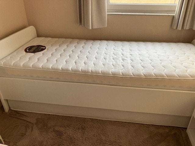 Wit houden bed 90 x 220, Ophalen, 90 cm, Eenpersoons, Wit