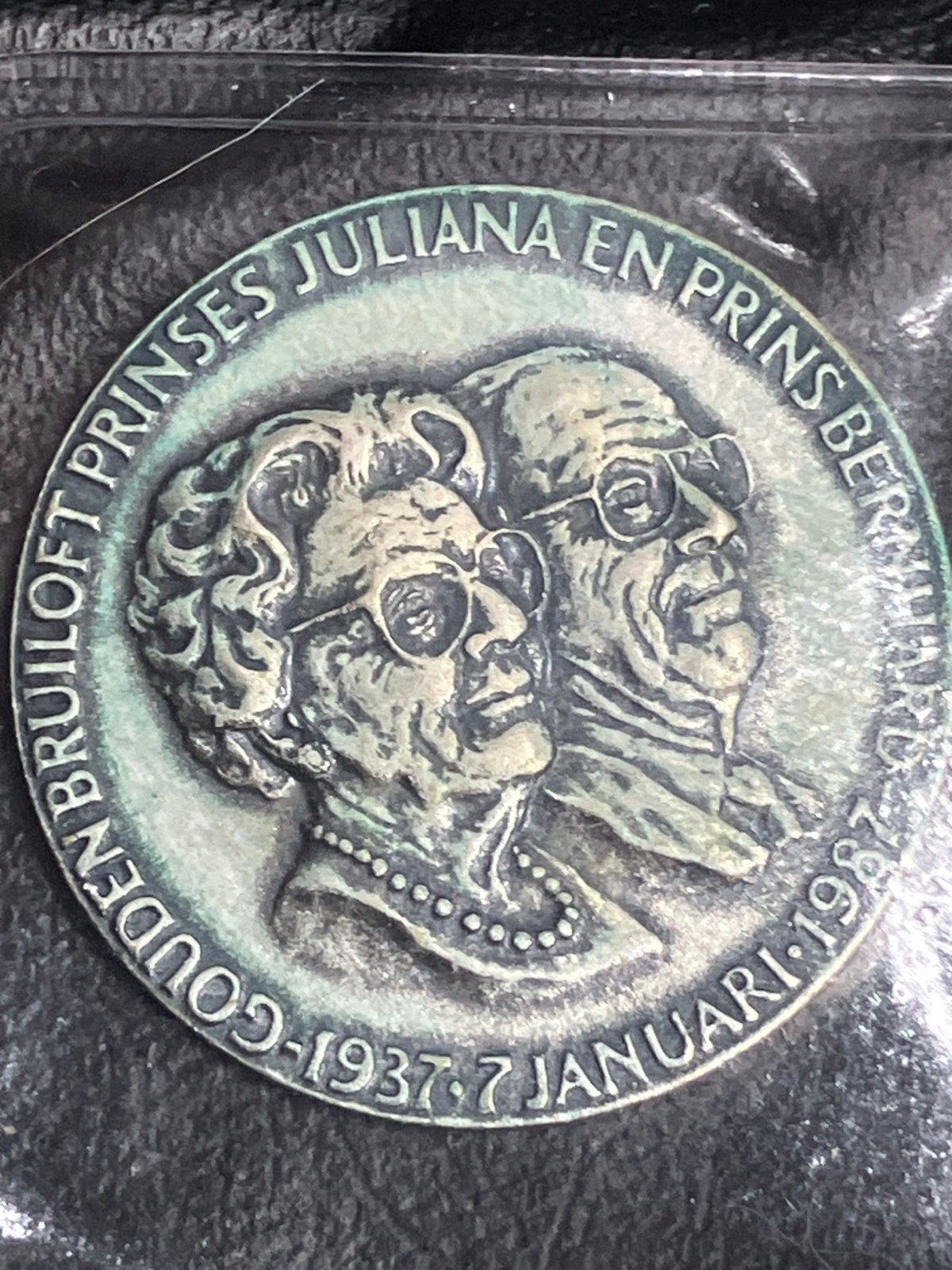 Zilveren herdenkingsmunt gouden huwelijk Juliana & Bernhard, Koningin Juliana, Zilver, Losse munt, Overige waardes