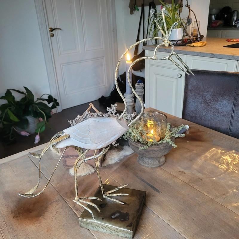 decoratie kraanvogel, Huis en Inrichting, Ophalen of Verzenden, Zo goed als nieuw