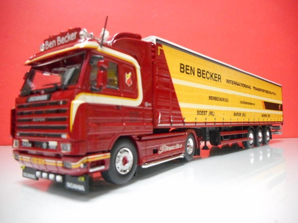 TEKNO SCANIA STREAMLINE BEN BECKER 85107, Ophalen of Verzenden, Nieuw, Bus of Vrachtwagen, Tekno