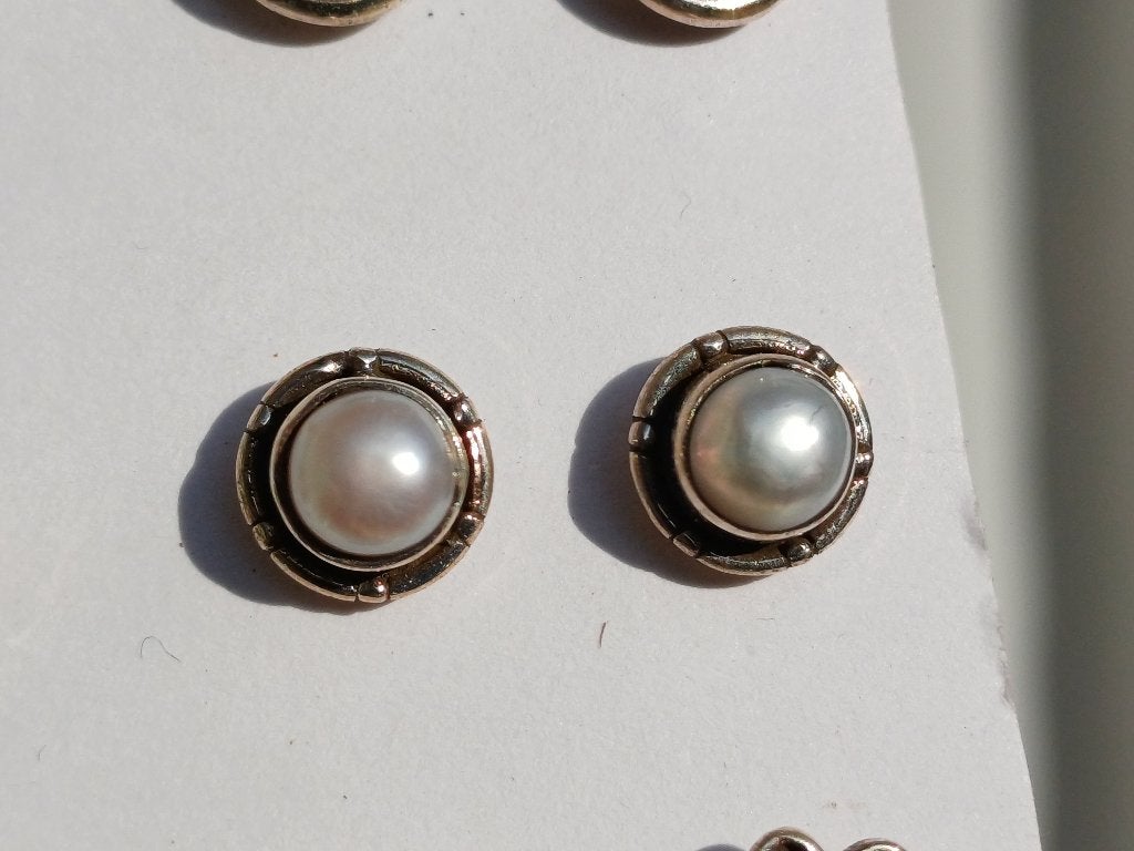 Vanoli 925 zilveren oorbellen / oorknopjes met parels, Sieraden, Tassen en Uiterlijk, Oorbellen, Daiva1973@hotmail.com, Vanoli