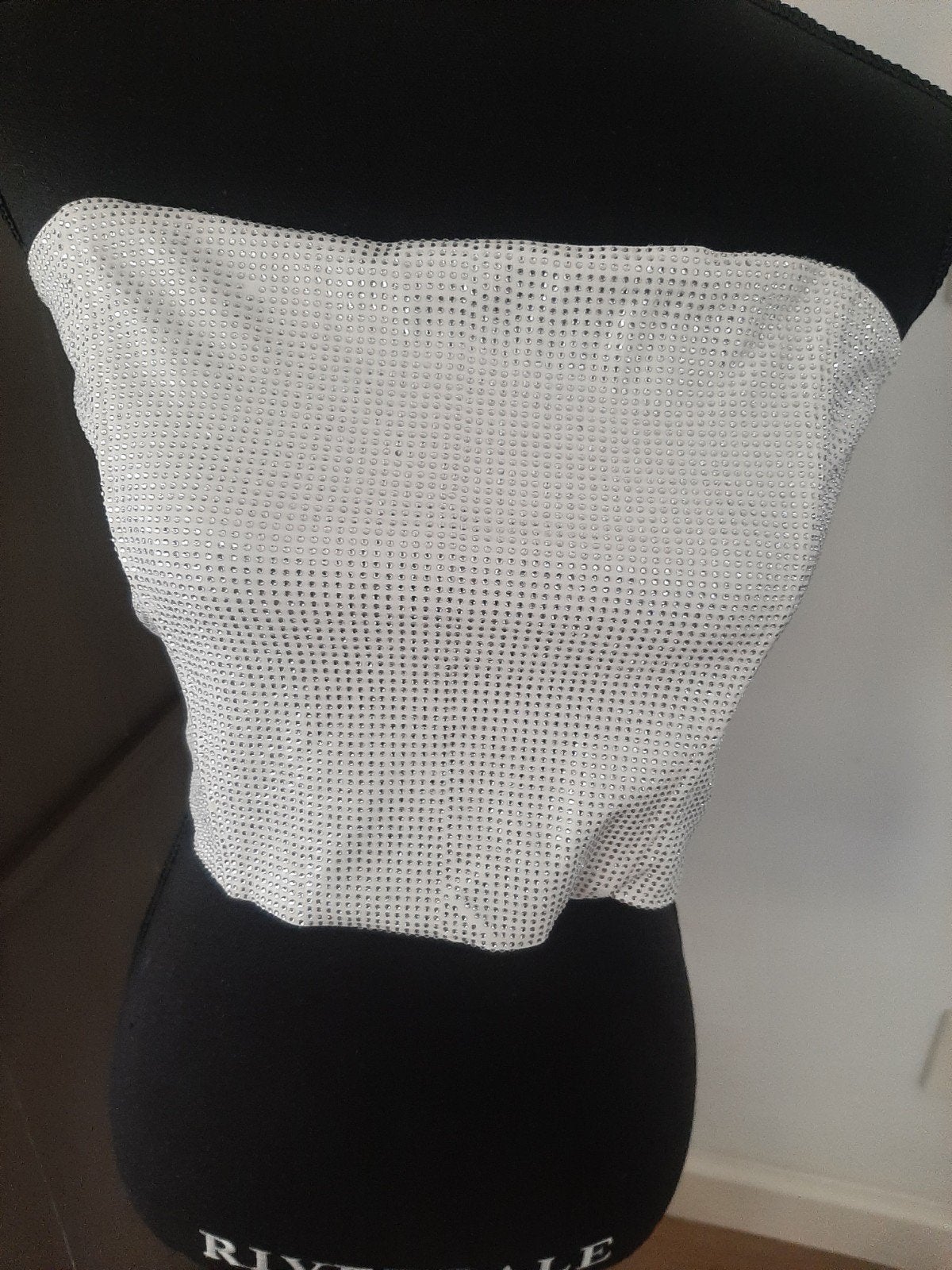 Zara glitter top met haaksluiting, Ophalen of Verzenden, Gedragen, Wit, Zara