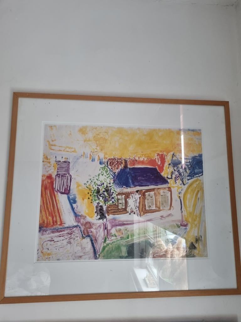 Koppermaandagprent Job Hansen - Twee Huisschilders, Ophalen of Verzenden