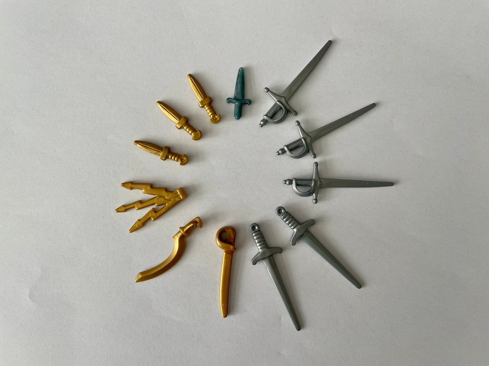 Playmobil set met wapens 12 stuks, Ophalen of Verzenden, Zo goed als nieuw, Losse onderdelen, Overige typen
