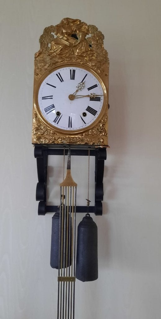Antieke Comtoise klok uit 1860, Antiek en Kunst, Antiek | Klokken, Ophalen