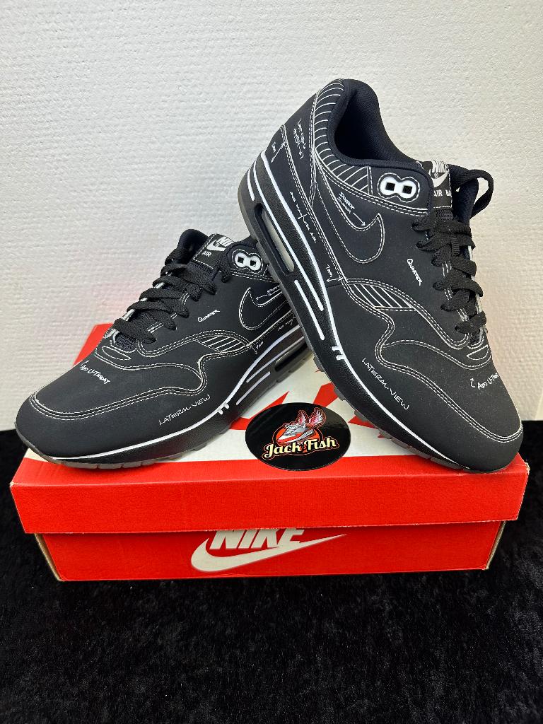 Nike air Max 1 Sketch to Shelf Black - size 40,5, Kleding | Heren, Schoenen, Nike air max, Overige kleuren, Nieuw, Ophalen of Verzenden