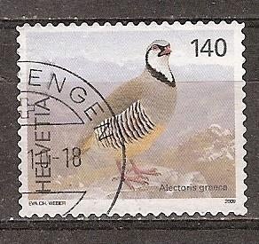Zwitserland, Vogels, patrijs, 2009., Ophalen of Verzenden, Gestempeld