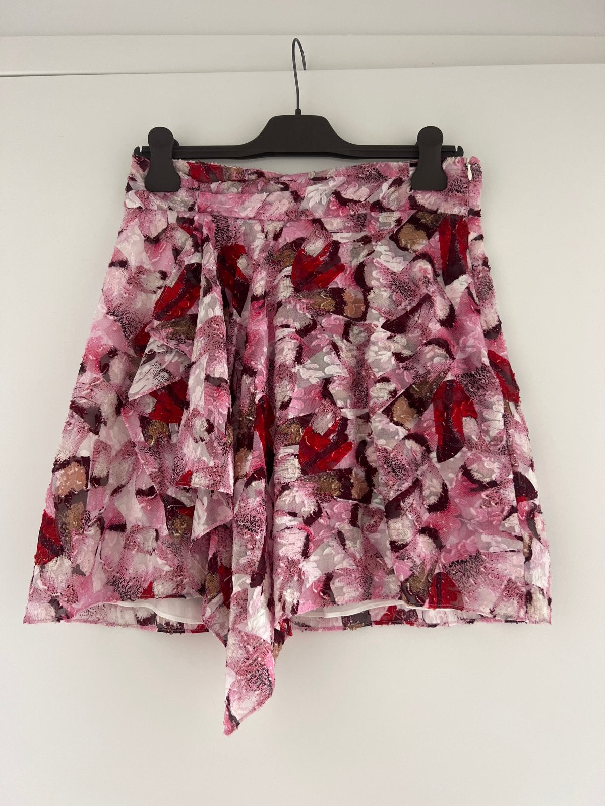 IRO Paris rok met abstracte print - Maat 38, Maat 38/40 (M), Ophalen of Verzenden, Zo goed als nieuw, Roze