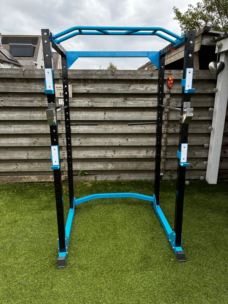 Power rack, squat rek, pull up bar, Ophalen, Zo goed als nieuw, Krachtstation