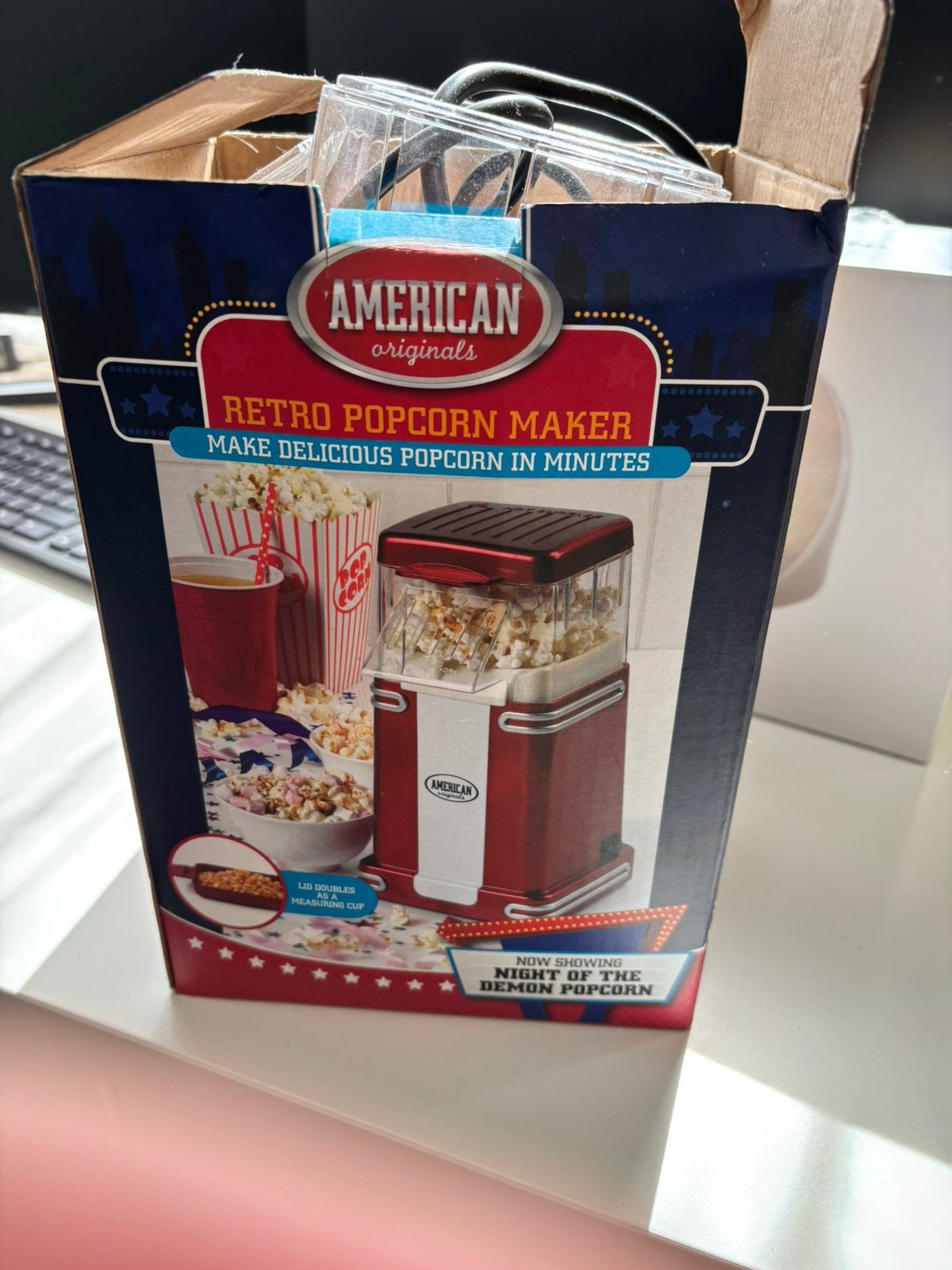 Popcorn machine, Ophalen of Verzenden, Zo goed als nieuw