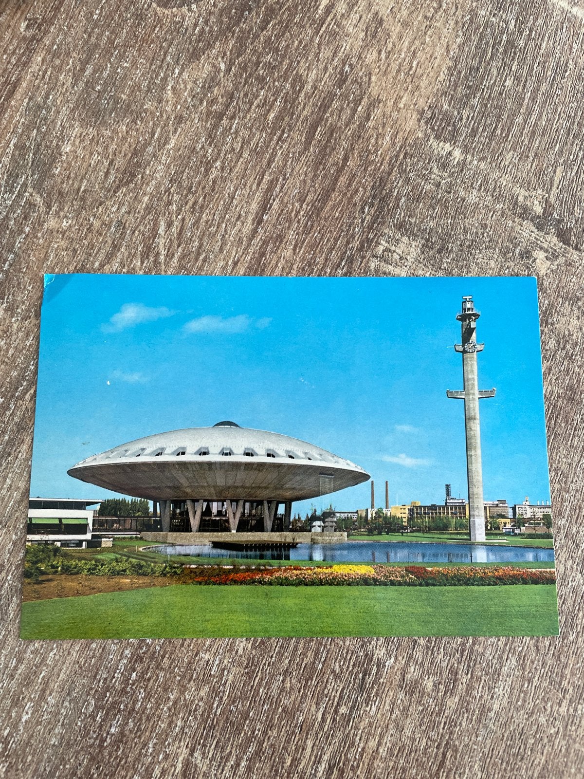 Vintage Ansichtkaart Evoluon Eindhoven (Ongelopen), Verzamelen, Ophalen of Verzenden, 1960 tot 1980, Ongelopen, Noord-Brabant