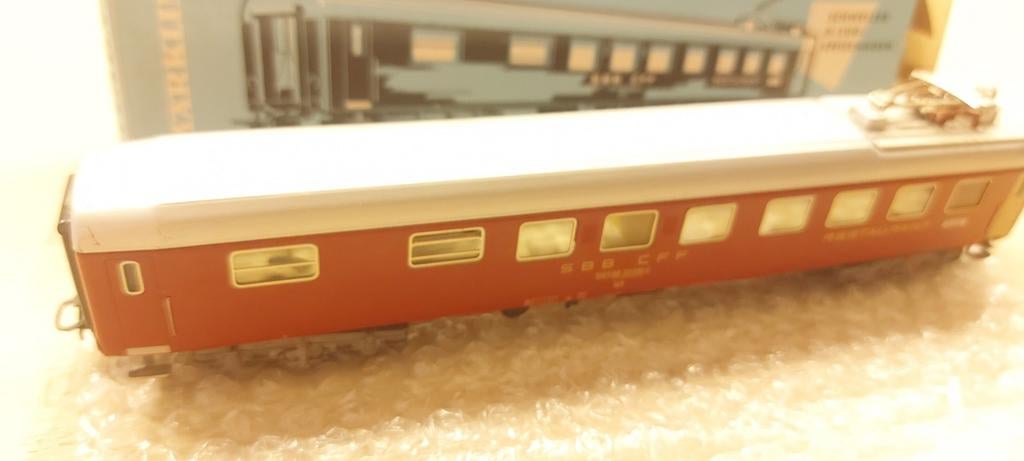 Märklin SBB/CFF restauratierijtuig artnr 3068 in ovp, Wisselstroom, Locomotief, Ophalen of Verzenden, Zo goed als nieuw