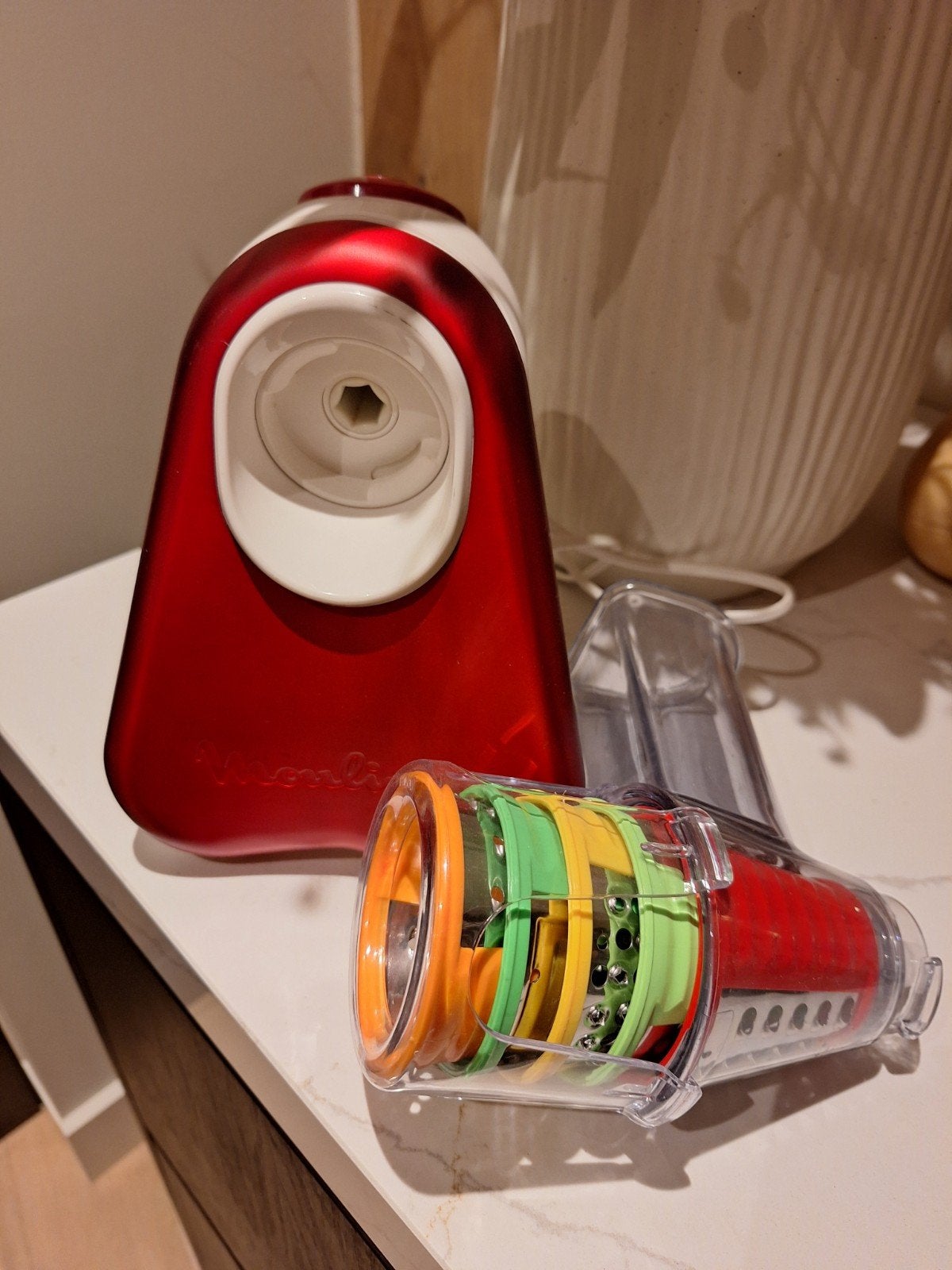 Moulinex Fresh Express Max - Elektrische rasp/snijder, Ophalen of Verzenden, Zo goed als nieuw