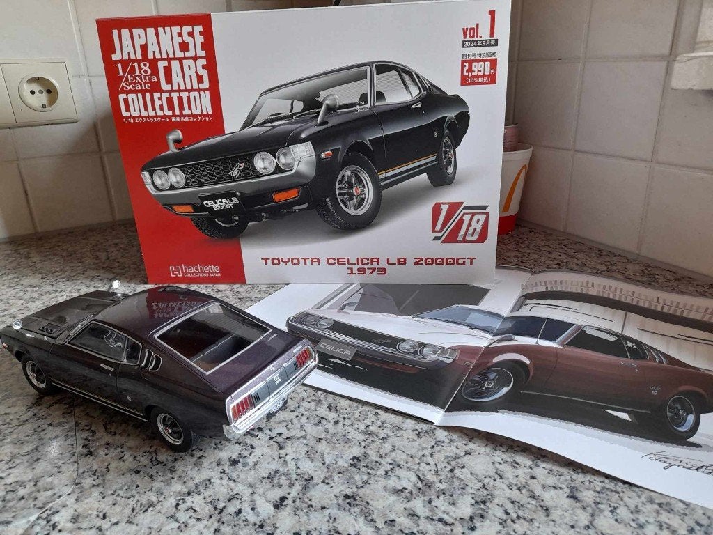 hachette toyota celica lb 2000gt 1;18 dark purple, Ophalen of Verzenden, Nieuw, Overige merken