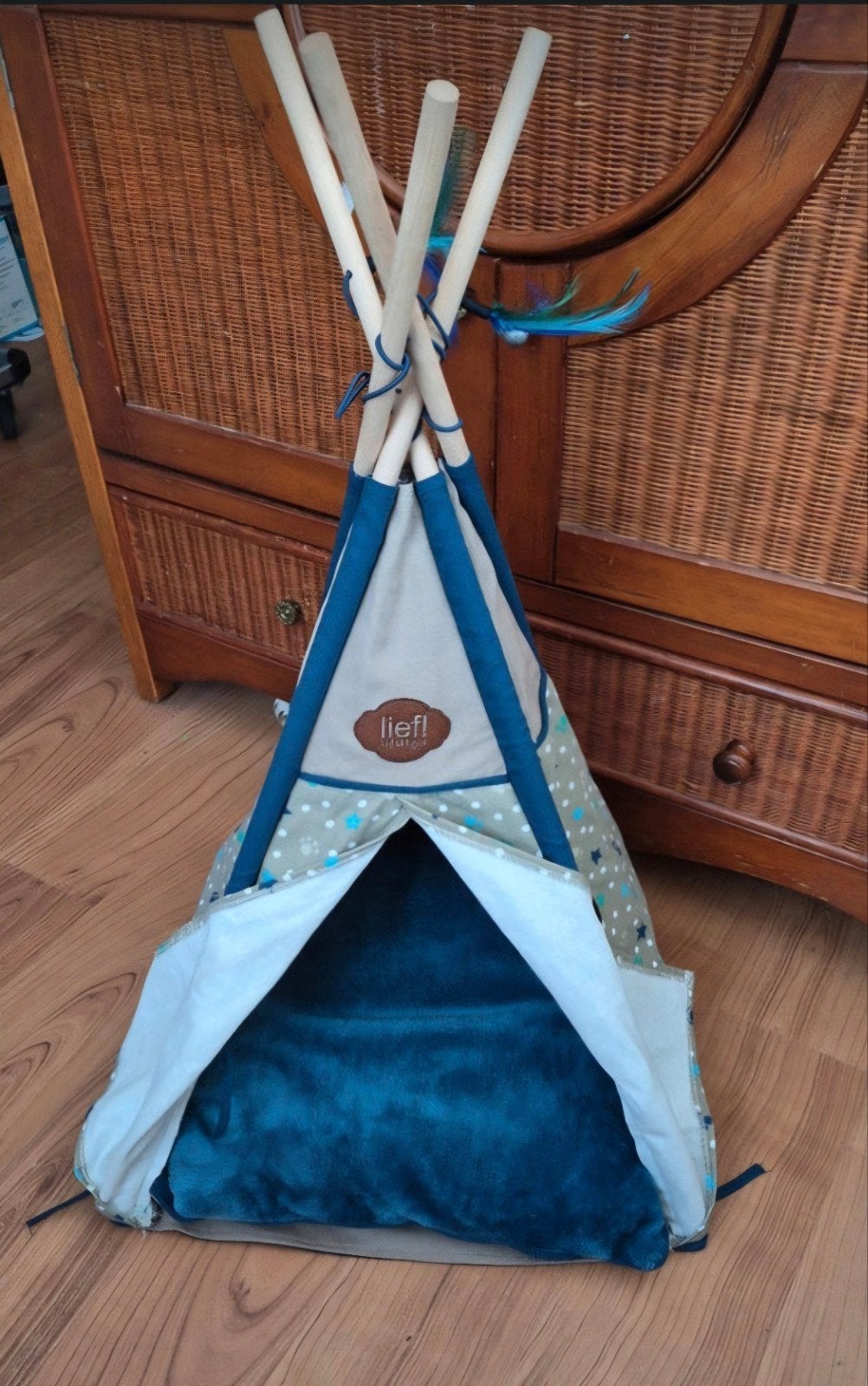 wigwam voor kat of  hondje, Ophalen, Zo goed als nieuw