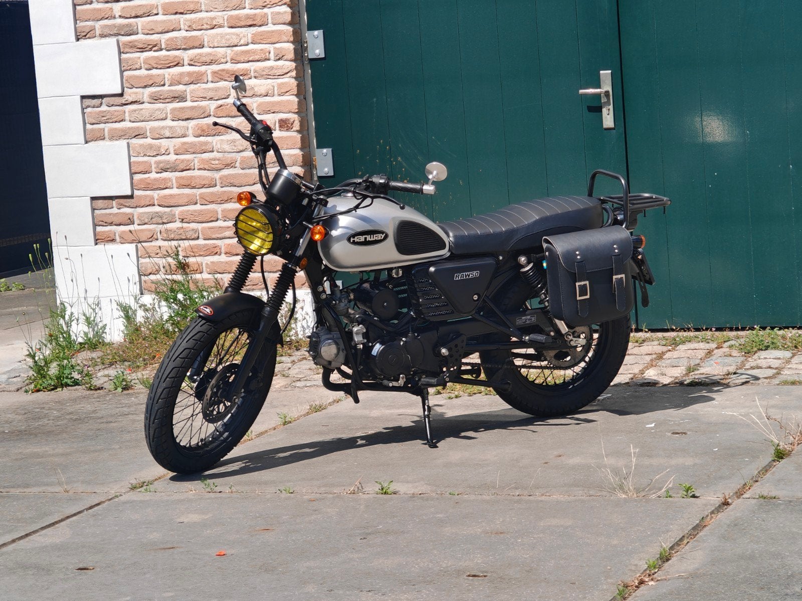 Hanway RAW 50 caferacer schakelbrommer, Fietsen en Brommers, Ophalen, Maximaal 45 km/u, 70 cc, Hanway Raw 50