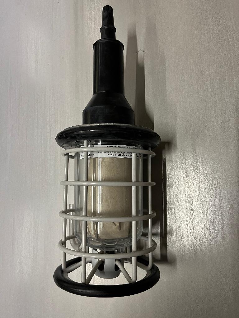 Lamp Industrieel Stahl nieuw!, Nieuw, Ophalen of Verzenden, Glas, Minder dan 50 cm