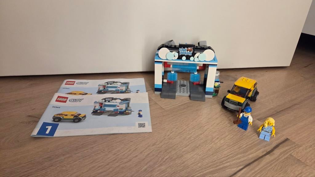LEGO City Wasstraat 60362 met auto en minifiguren, Kinderen en Baby's, Speelgoed | Overig, Ophalen of Verzenden