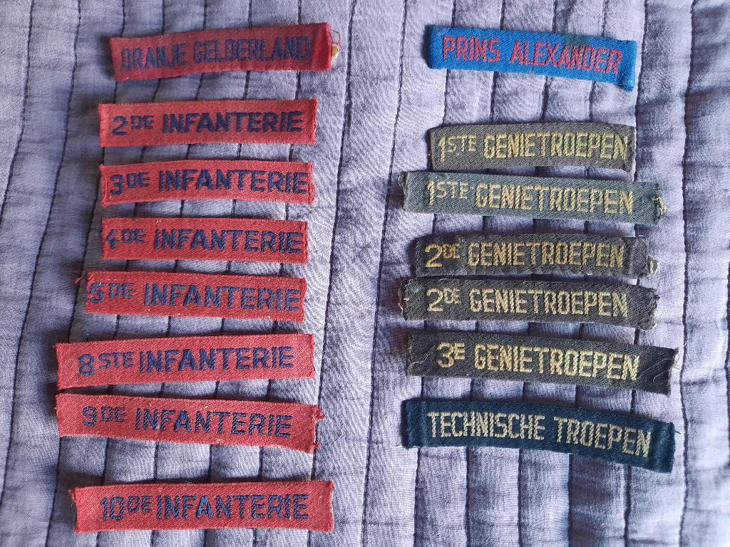 Naam banden leger eenheden, Ophalen of Verzenden, Landmacht, Nederland, Embleem of Badge