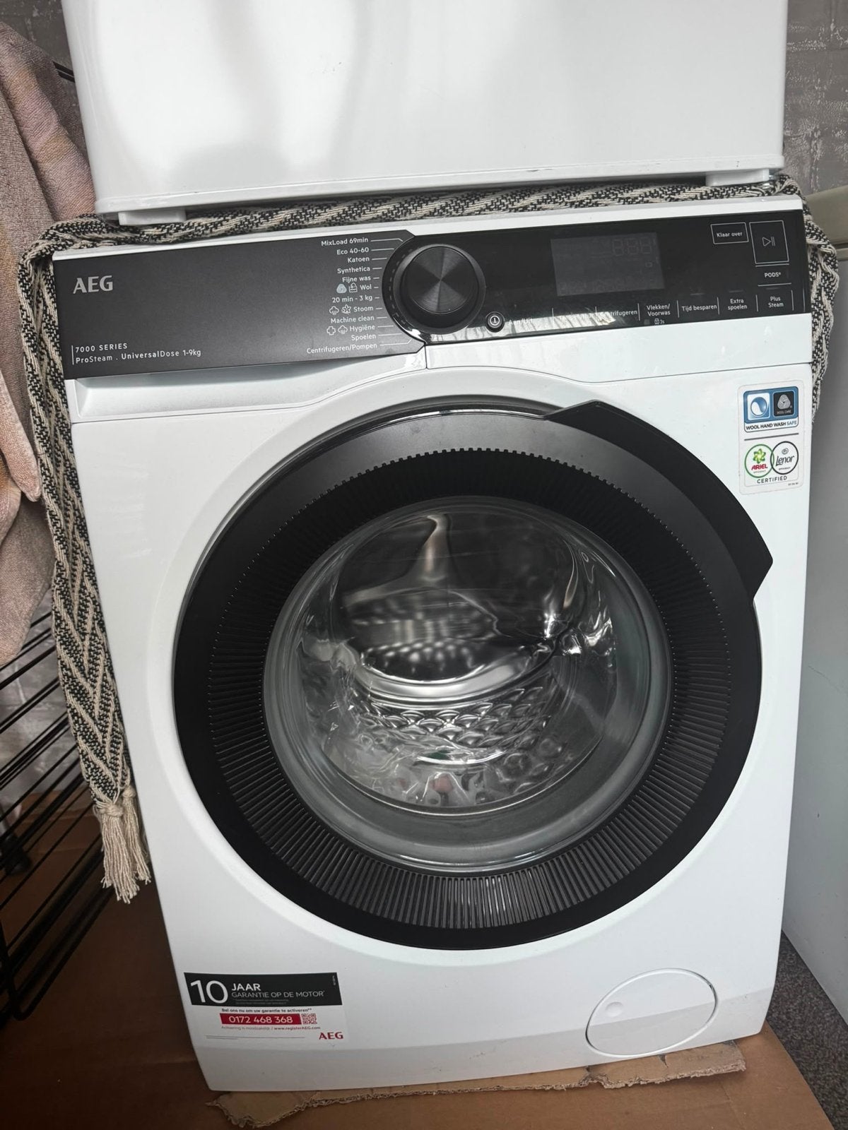 AEG 7000 SERIES ProSteam UniversalDose 1-9kg Wasmachine, Witgoed en Apparatuur, Wasmachines, Ophalen, 1200 tot 1600 toeren, 8 tot 10 kg