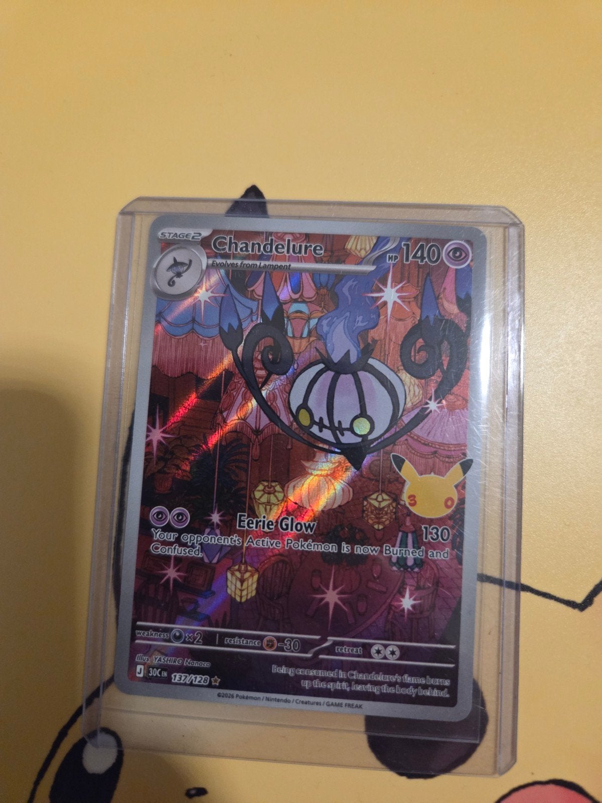 Chandelure Celebrations 037/128 Pokémon Kaart, Ophalen of Verzenden