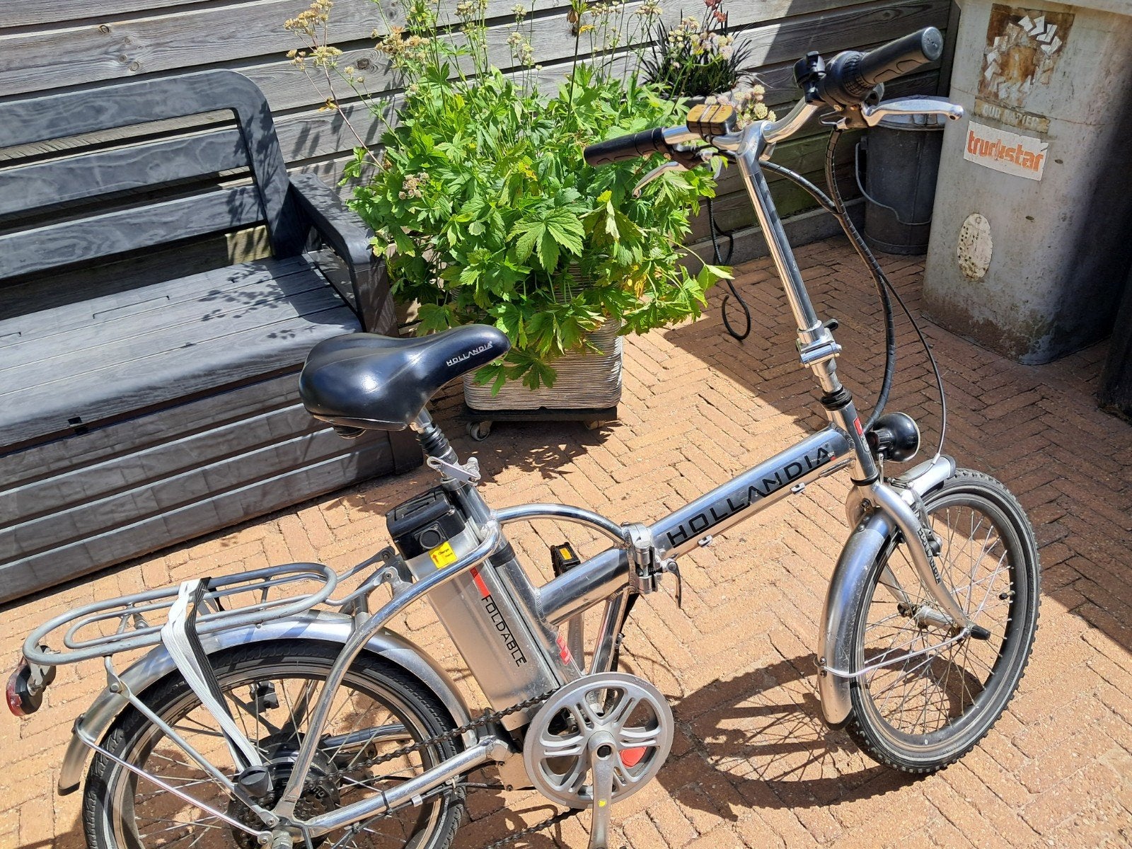 2 Hollandia opvouwbare elektrische fietsen (e-bike), Fietsen en Brommers, Fietsen | Vouwfietsen, 20 inch of meer, Gebruikt, Versnellingen