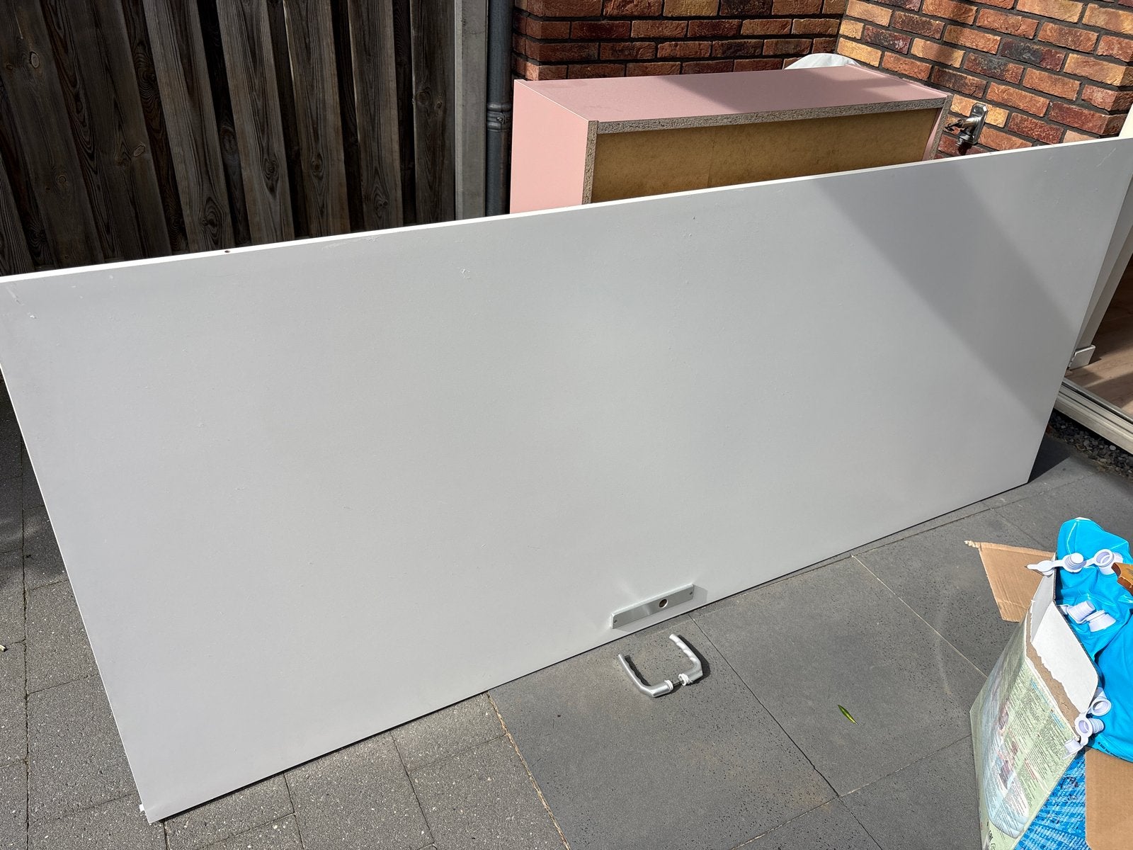 Standaard nieuwbouw opdekdeur met klink (zonder scharnieren), Ophalen, 80 tot 100 cm, Binnendeur, Nieuw