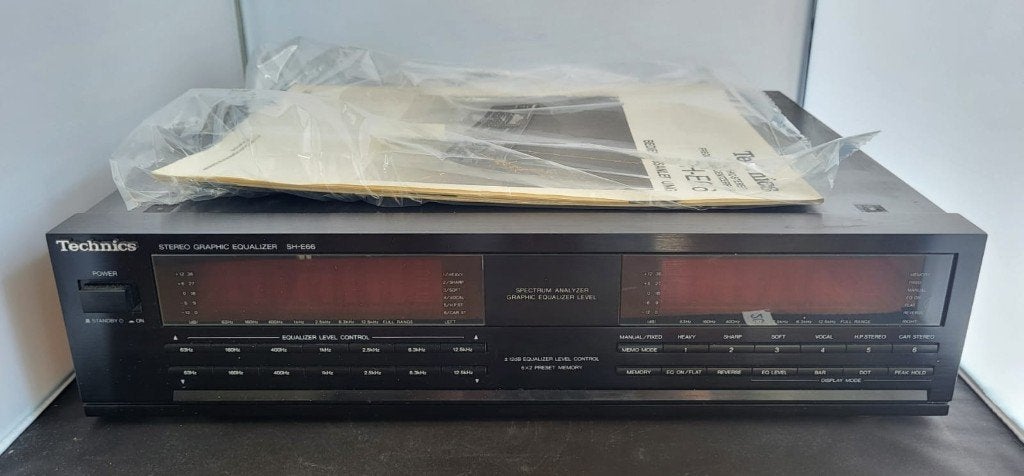 Technics SH-E66 Stereo Grafische Equalizer, Audio, Tv en Foto, Versterkers en Receivers, Gebruikt, Stereo, Minder dan 60 watt