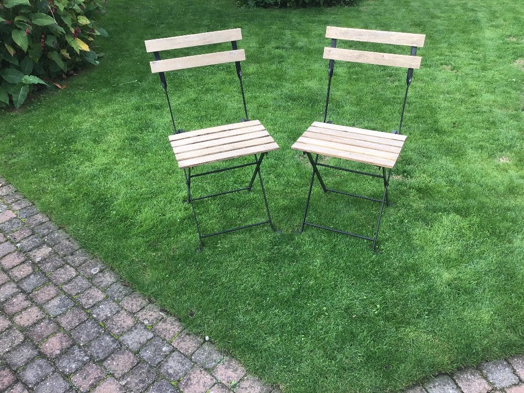 Bistrostoel, Ophalen, Zo goed als nieuw, Metaal, Inklapbaar