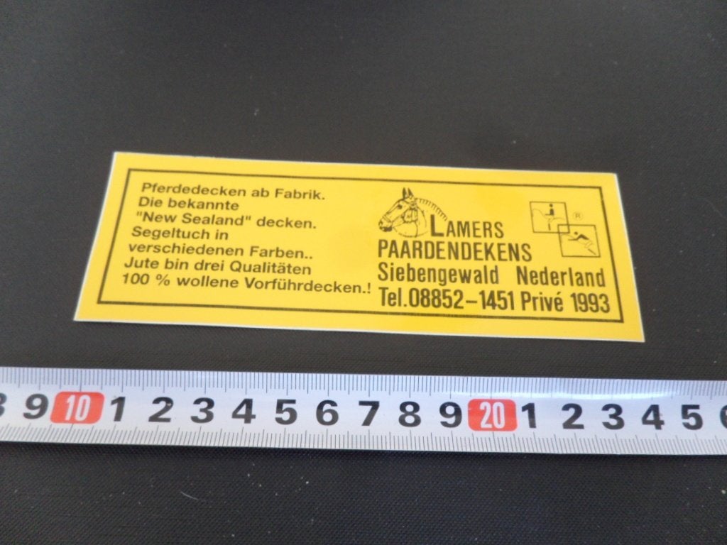 sticker Siebengewald LAMERS Paardendekens 08852-1451, Ophalen, Zo goed als nieuw