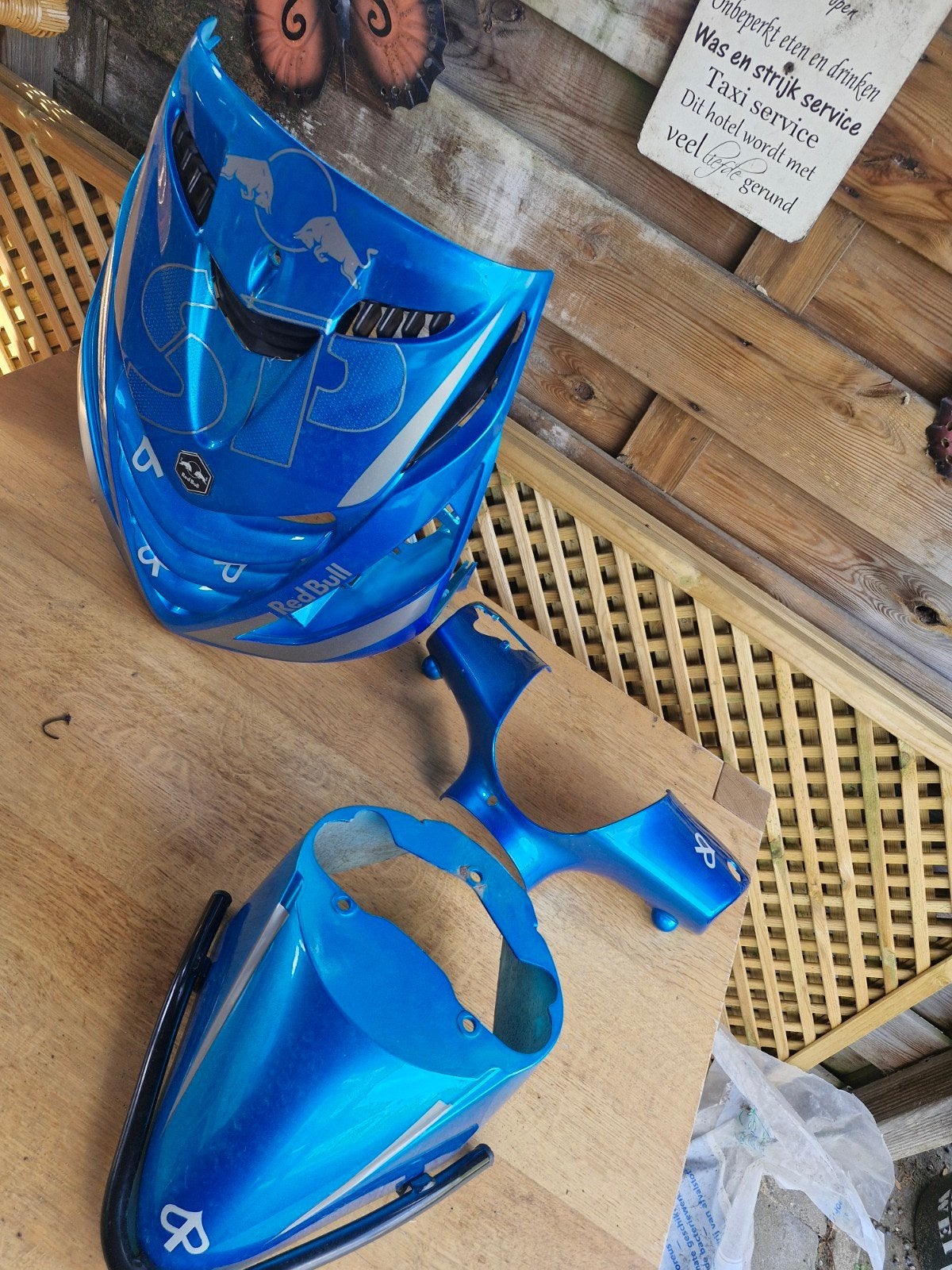 Piaggio Zip Kappen Set - Sea Blue Edition (met schade), Ophalen of Verzenden, Gebruikt, Kap, Piaggio