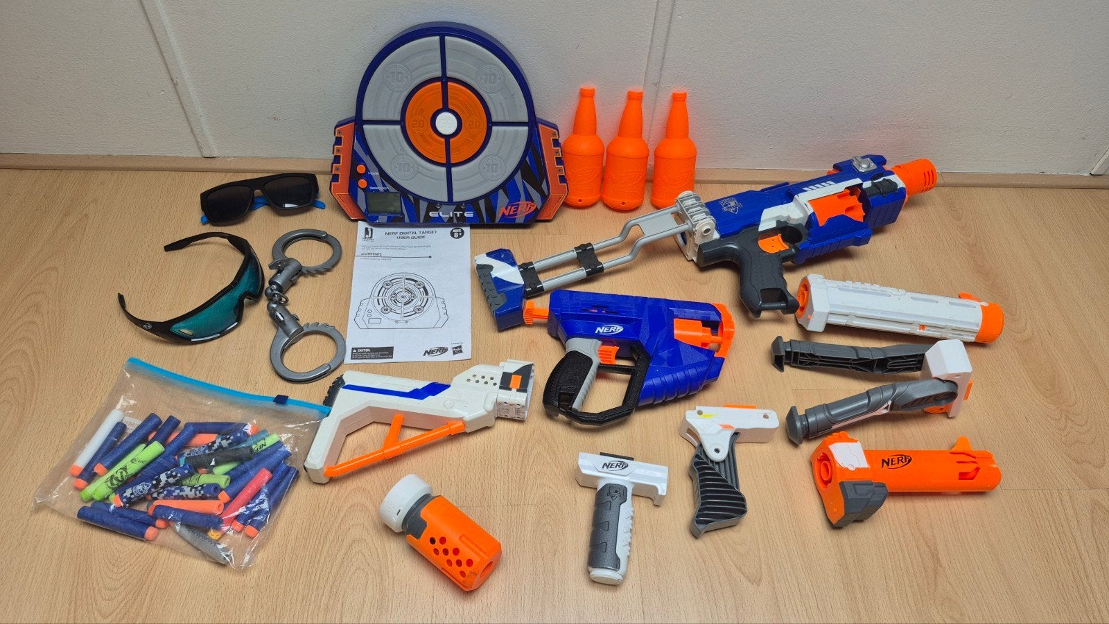 NERF set met elektrisch scorebord geweer pistool pijltjes., Kinderen en Baby's, Speelgoed | Buiten | Actiespeelgoed, Ophalen of Verzenden