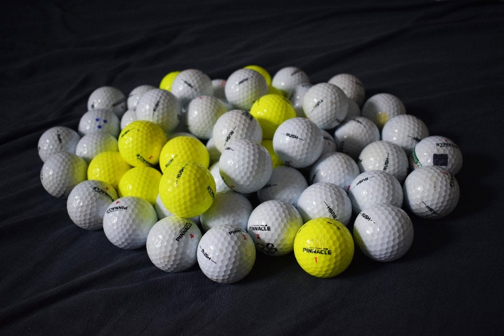 Pinnacle Rush Golfballen vanaf 50 stuks, Sport en Fitness, Ophalen of Verzenden, Gebruikt, Bal(len), Overige merken