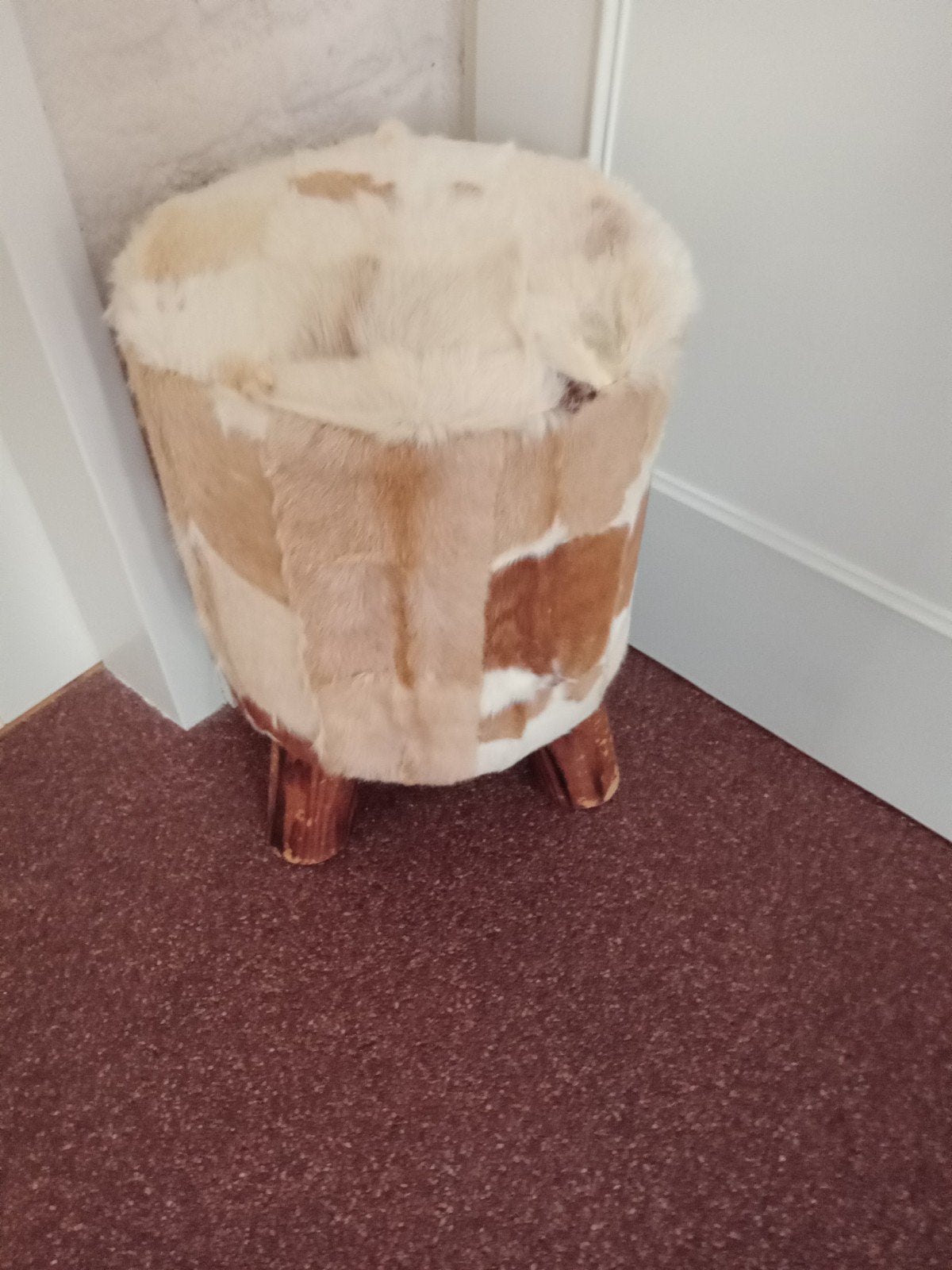 krukje met geiten huid  10 euro, Ophalen of Verzenden, Hout