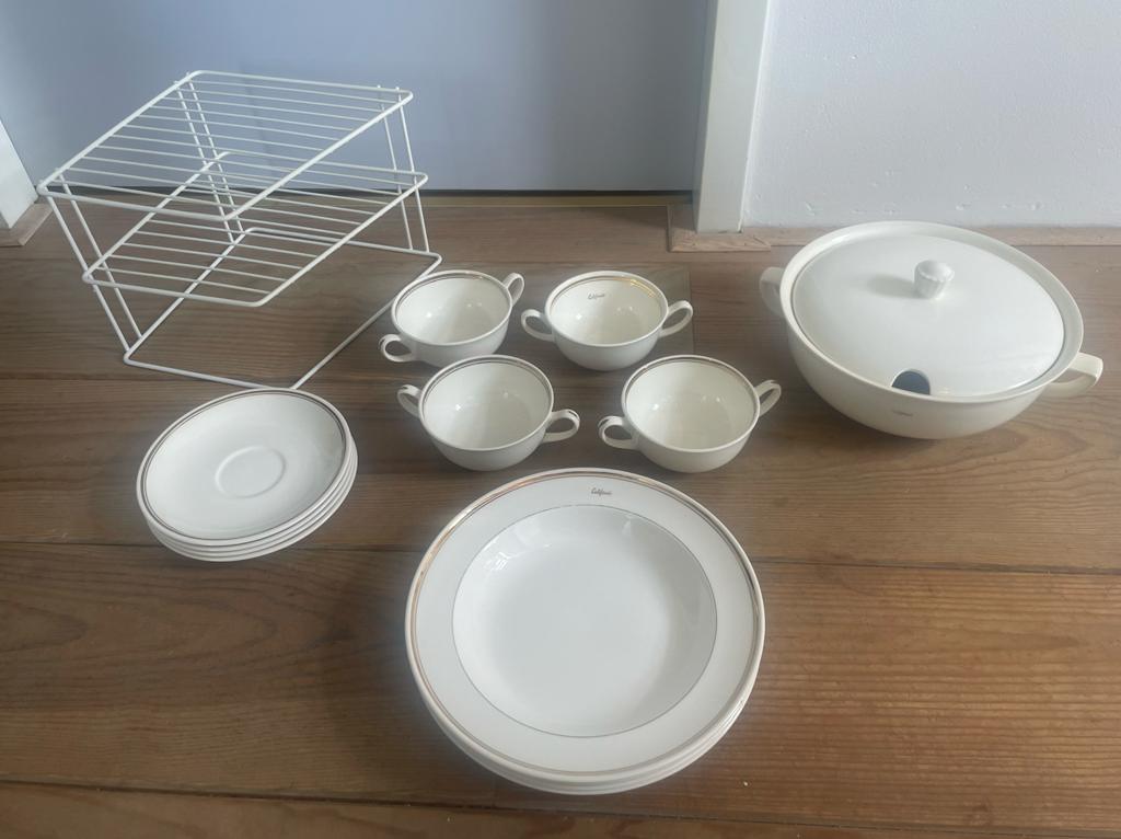 Royal Sphinx Maastricht ‘California’ Servies met gouden rand, Ophalen of Verzenden