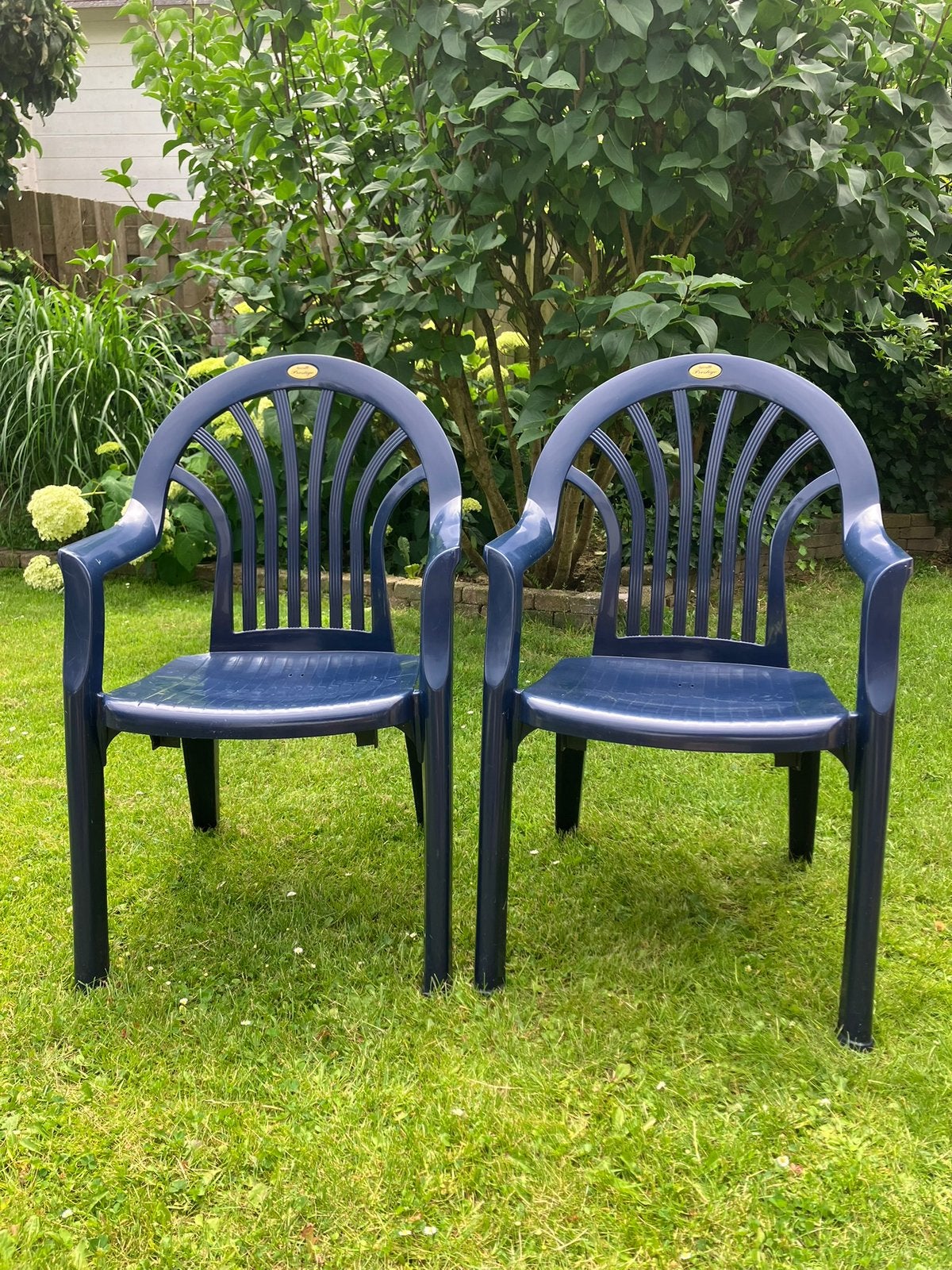 Tuinstoelen Prestige Hartman 2 stuks, Ophalen, Zo goed als nieuw, Kunststof, Stapelbaar