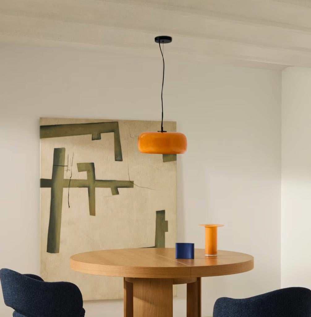 Kave Home Hanglamp Reig Glas 38cm | Van €165, nu, Kave Home, Kave Home, Nieuw, Ophalen of Verzenden
